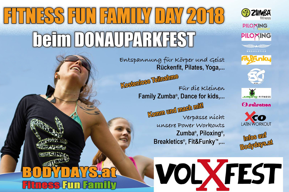 Donauparkfest Eröffnung: „Fitness-Fun-Family-Day“