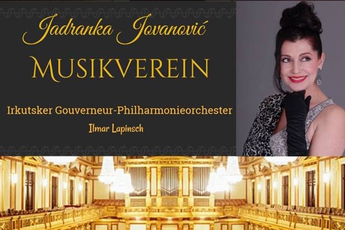 Jadranka Jovanović na pravoslavnom Novogodišnjem koncertu u Musik Verein-u